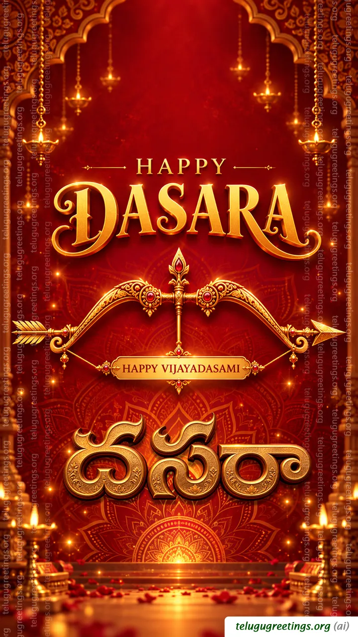 Happy Vijayadasami Telugu Greetings 13