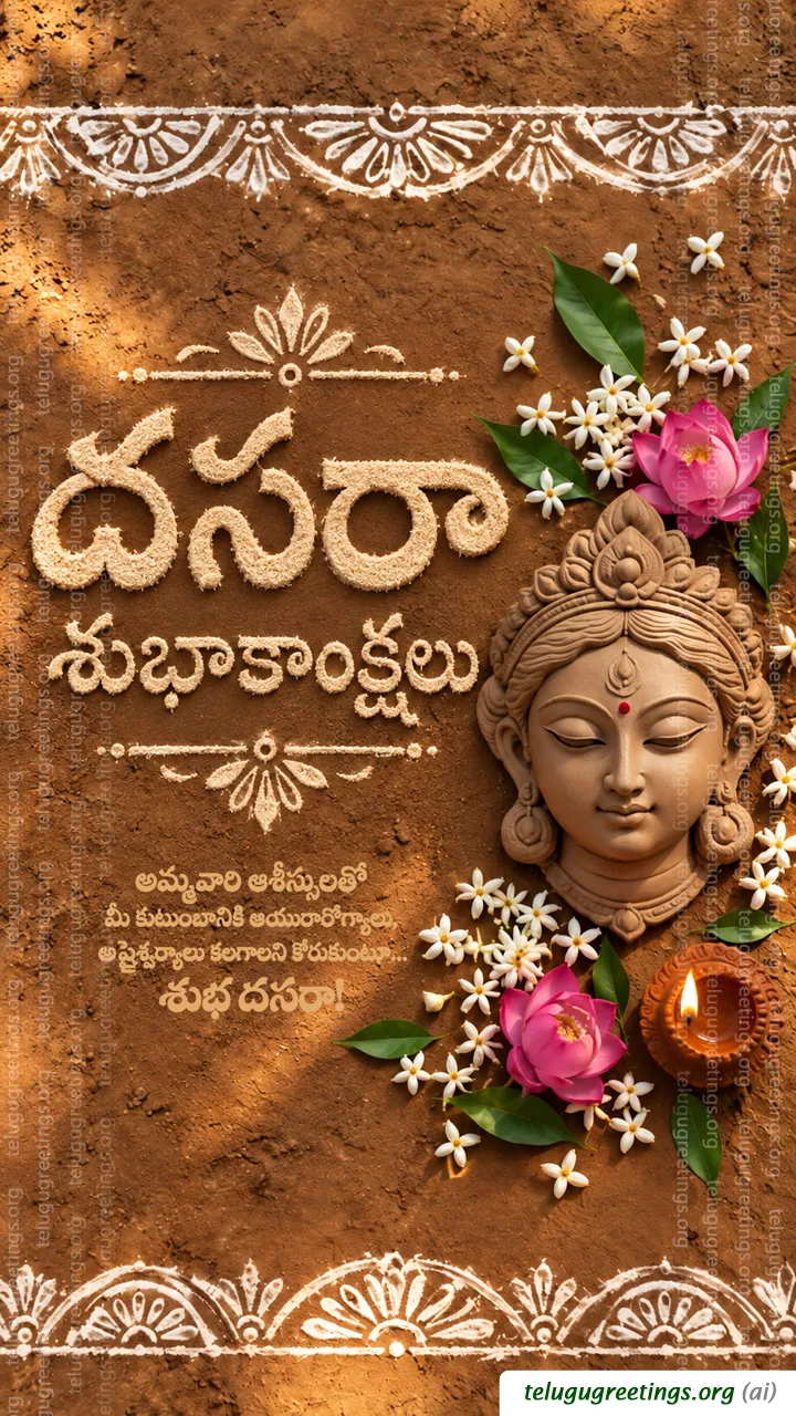 Happy Vijayadasami Telugu Greetings 16