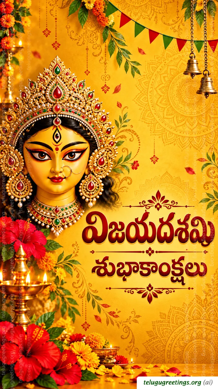 Happy Vijayadasami Telugu Greetings 17