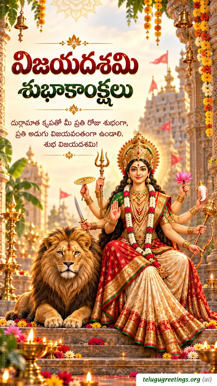 Happy Vijayadasami Telugu Greetings 19