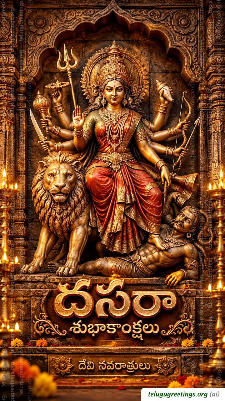 Happy Vijayadasami Telugu Greetings 23