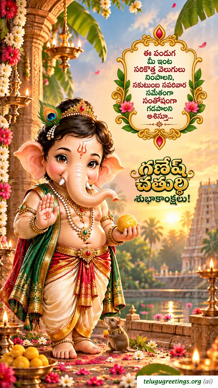 Ganesh Chaturthi Telugu Greetings