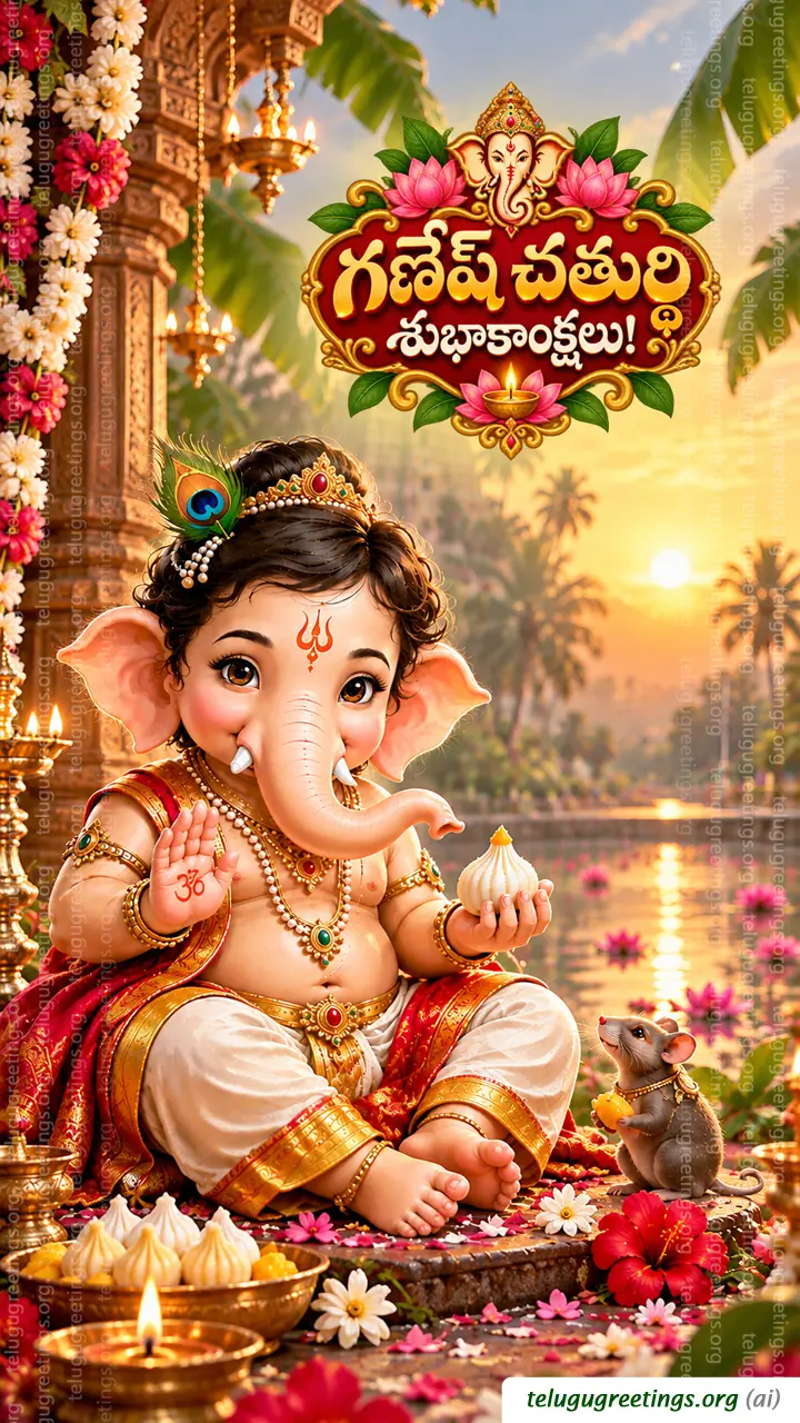 Vinayaka Chavithi Telugu Greetings