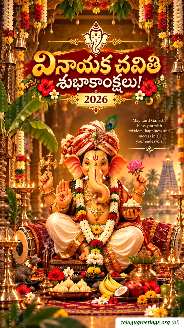 Ganesh Chaturthi Telugu Greetings