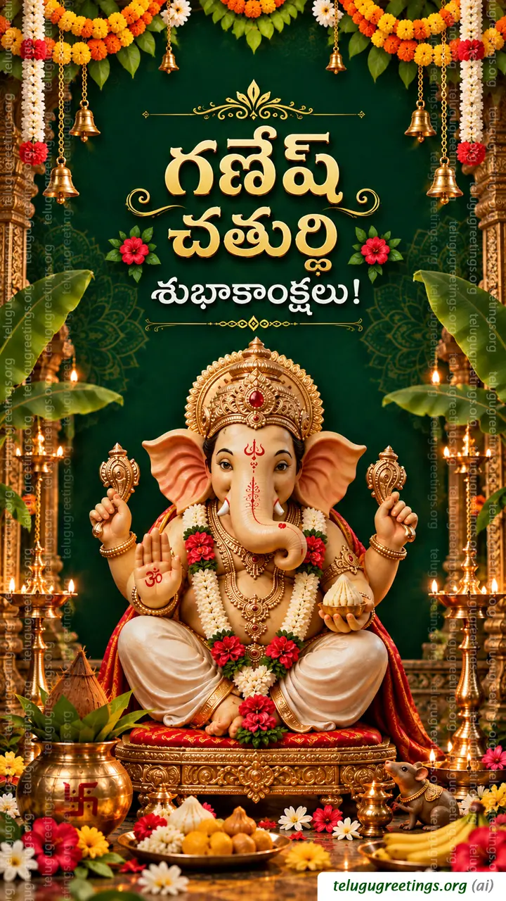 Vinayaka Chavithi Telugu Greetings