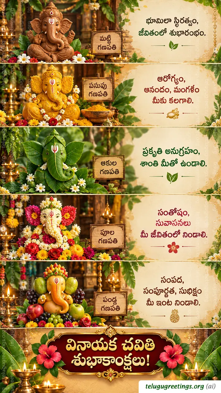 Vinayaka Chavithi Telugu Greetings
