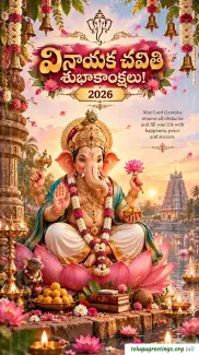 Vinayaka Chavithi Telugu Greetings