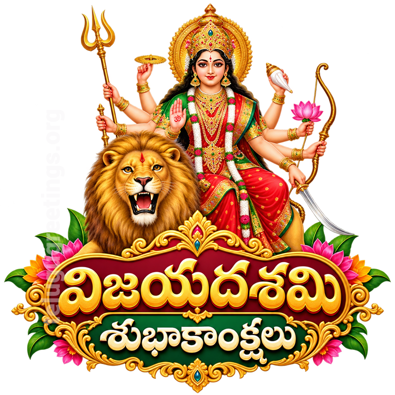 Dasara WhatsApp Telugu Sticker 2