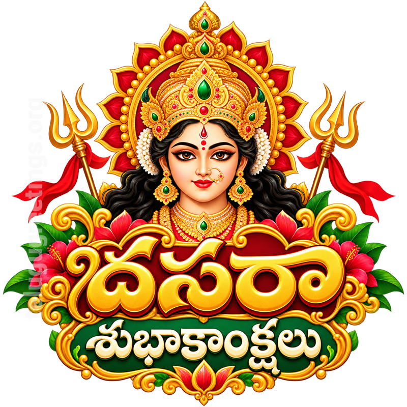 Dasara WhatsApp Telugu Sticker 3